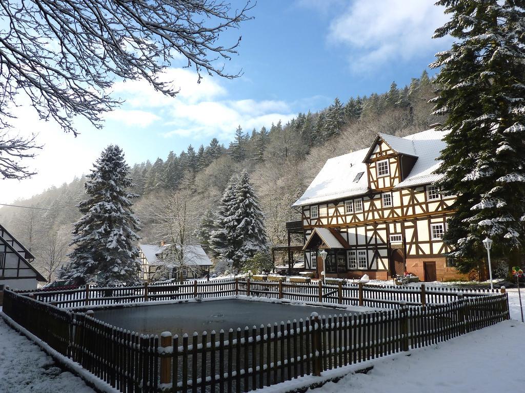 Hof Guttels Waldgasthof Ferienpension Rotenburg an der Fulda Bagian luar foto